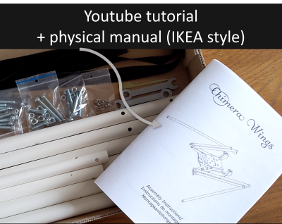 Mechanical Wings Frame - 'Small Sideways' - DIY kit - Image 3