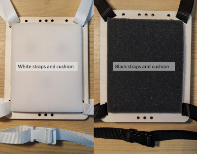 Two color options for cosplay wing set by chimera wings.